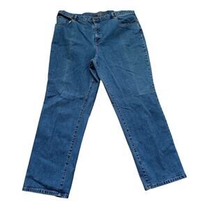 Ralph Lauren Jeans Co Women's Size 20W Blue Straight Leg Denim Plus